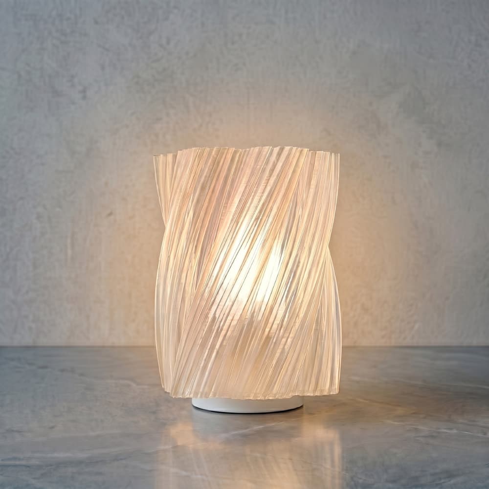 Luminária Órion Transparente – Abajur Decorativo de Mesa LED