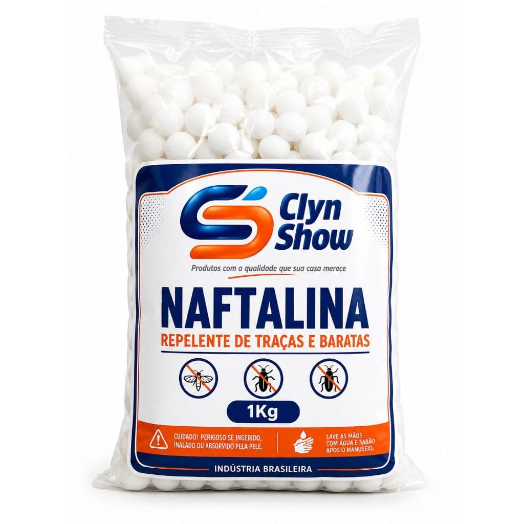 Naftalina 1kg Original Pura em Bolas Anti Insetos Traças e Baratas