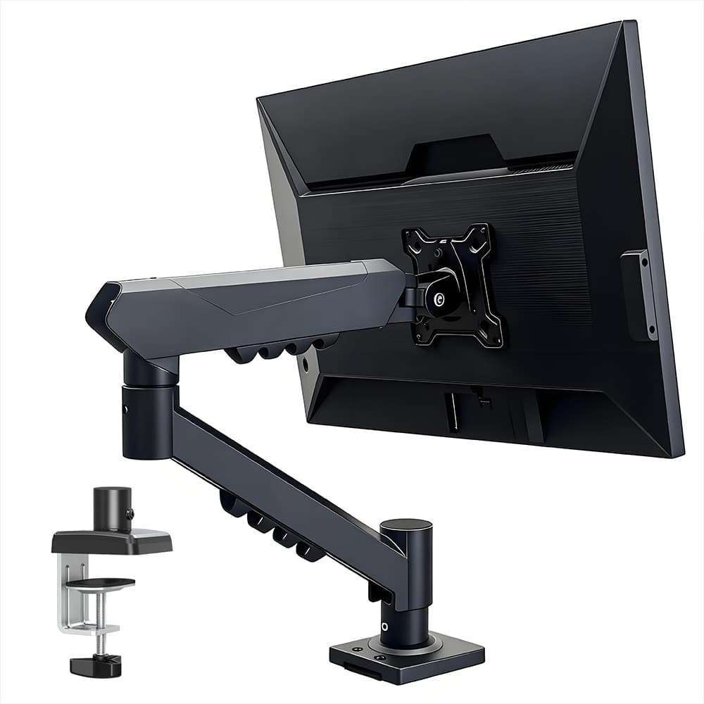 Suporte Monitor Articulado Braço Articulado Para Tv Monitor 17 a 32" Ajuste Altura De Mesa Preto U5