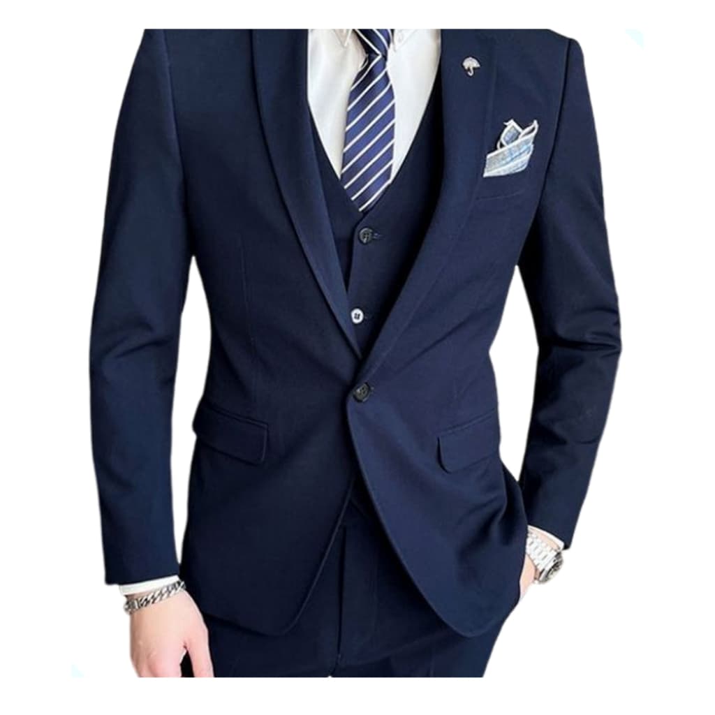 Terno Slim com Gravata Colete Calça Conjunto Completo Social Casamento Padrinho Igreja