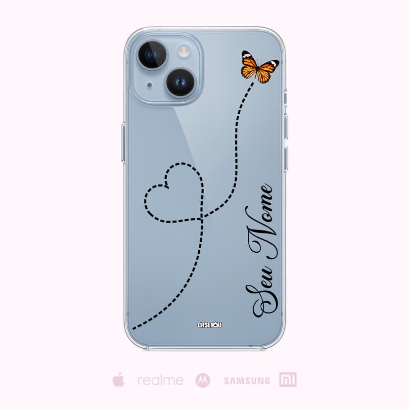 Capinha Personalizada Borboletas com seu Nome Alta Qualidade