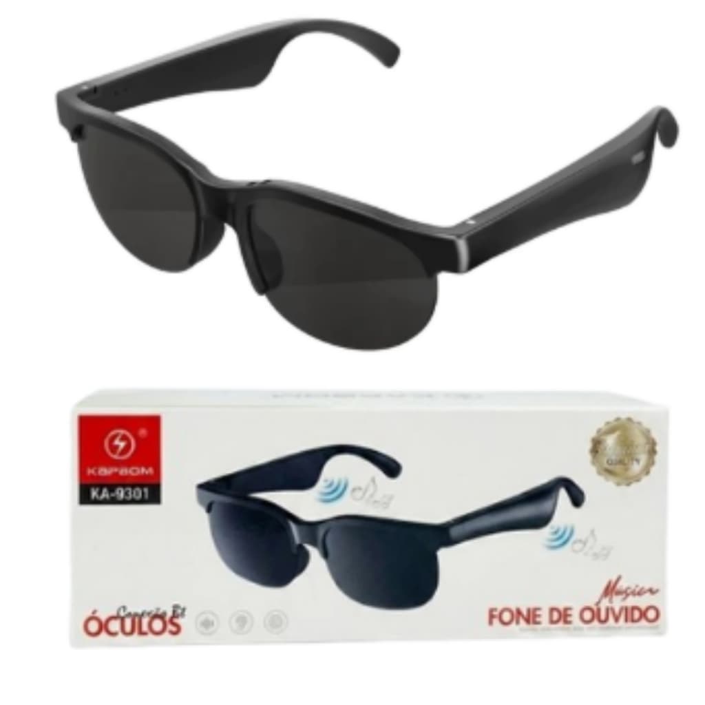 Óculos de Sol com Bluetooth Unissex Fone de Ouvido Proteção UV Aprova de Agua e Áudio para Chamadas e Musicas