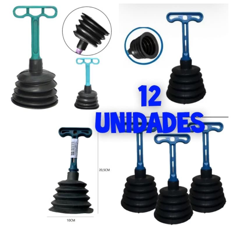 Desentupidor de Pia Sanfonado - 12 Unidades - Shopee