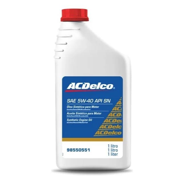 Óleo Motor Sintético Sae 5w40 Api Sn Acdelco 98550551
