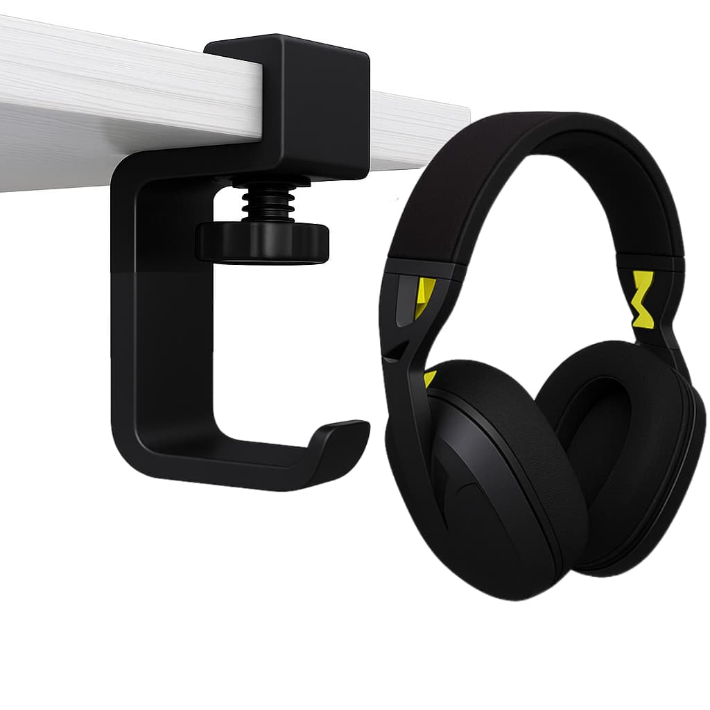 Suporte Para Fone Ouvido Headset De Mesa Ajustável | Escritório, Setup Gamer etc