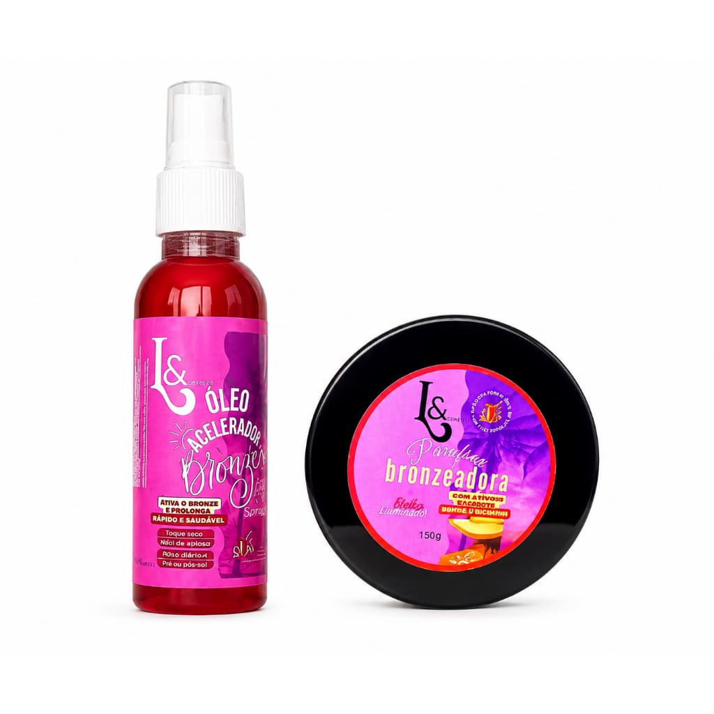 Kit Parafina Bronzeadora + Oléo Acelerador 240ml