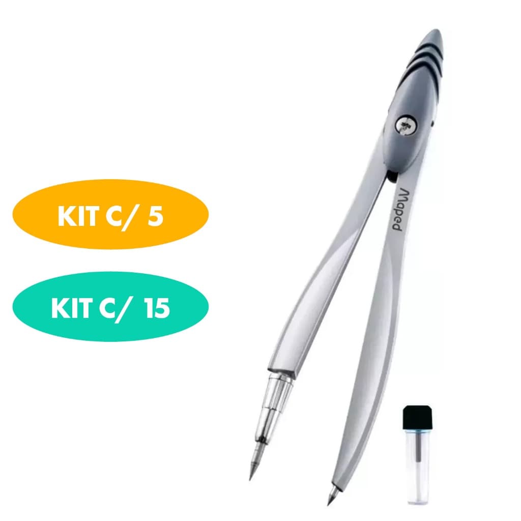 Kit Compasso C/ Grafite - Maped papelaria para revenda