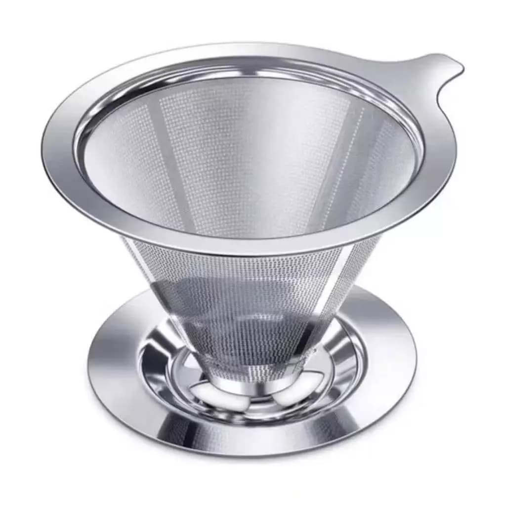 Coador Filtro De Café Inox 101 Reutilizável Grande Sem Uso De Papel