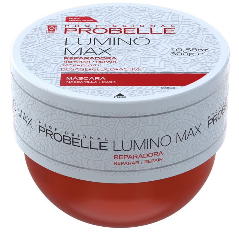 MÁSCARA DE TRATAMENTO REPARADORA LUMINO MAX 300g PROFISSIONAL PROBELLE