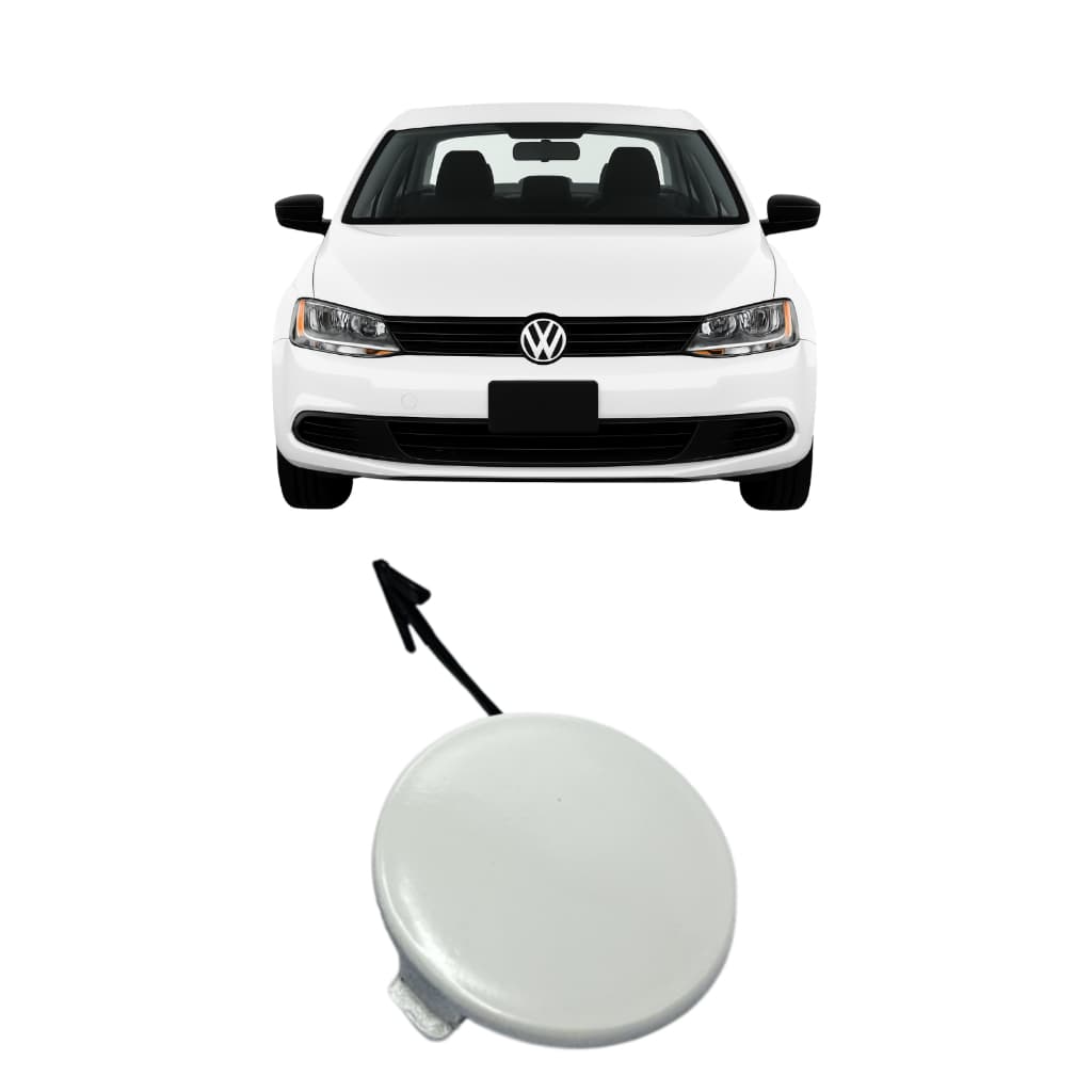 Tampa Reboque Dianteiro Cor Branco Puro Jetta 2011 A 2014