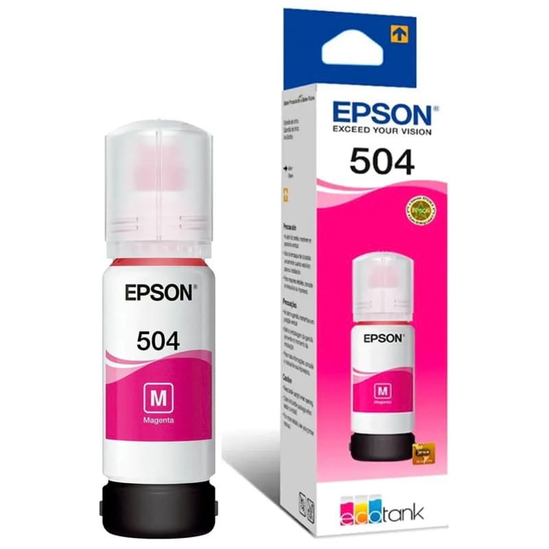 Tinta Epson T540320 T504 Magenta L6191 L4150 L6171 Original Envio Imediato entrega rápida