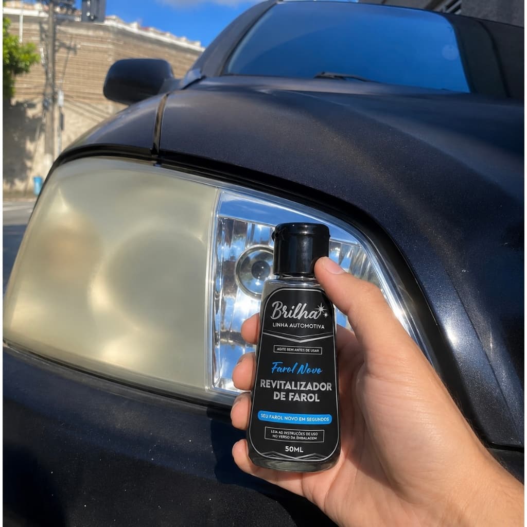 Revitalizador de Farol Amarelado e Fosco - Limpeza Instantanea - Original