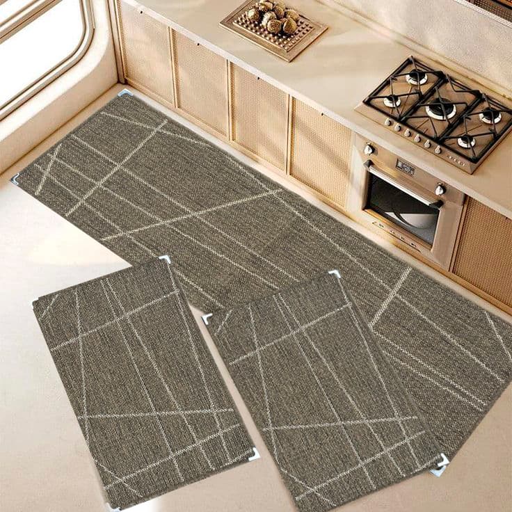 Tapete Liso Cozinha Clean Claro Para Cozinha Kit