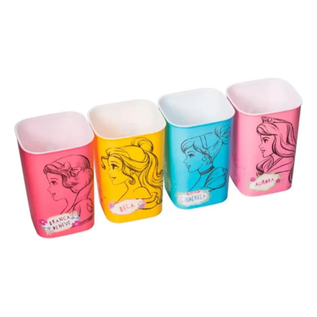 Porta Caneta E Lápis Personagens Organizador Para Mesa Infantil Menina Menino