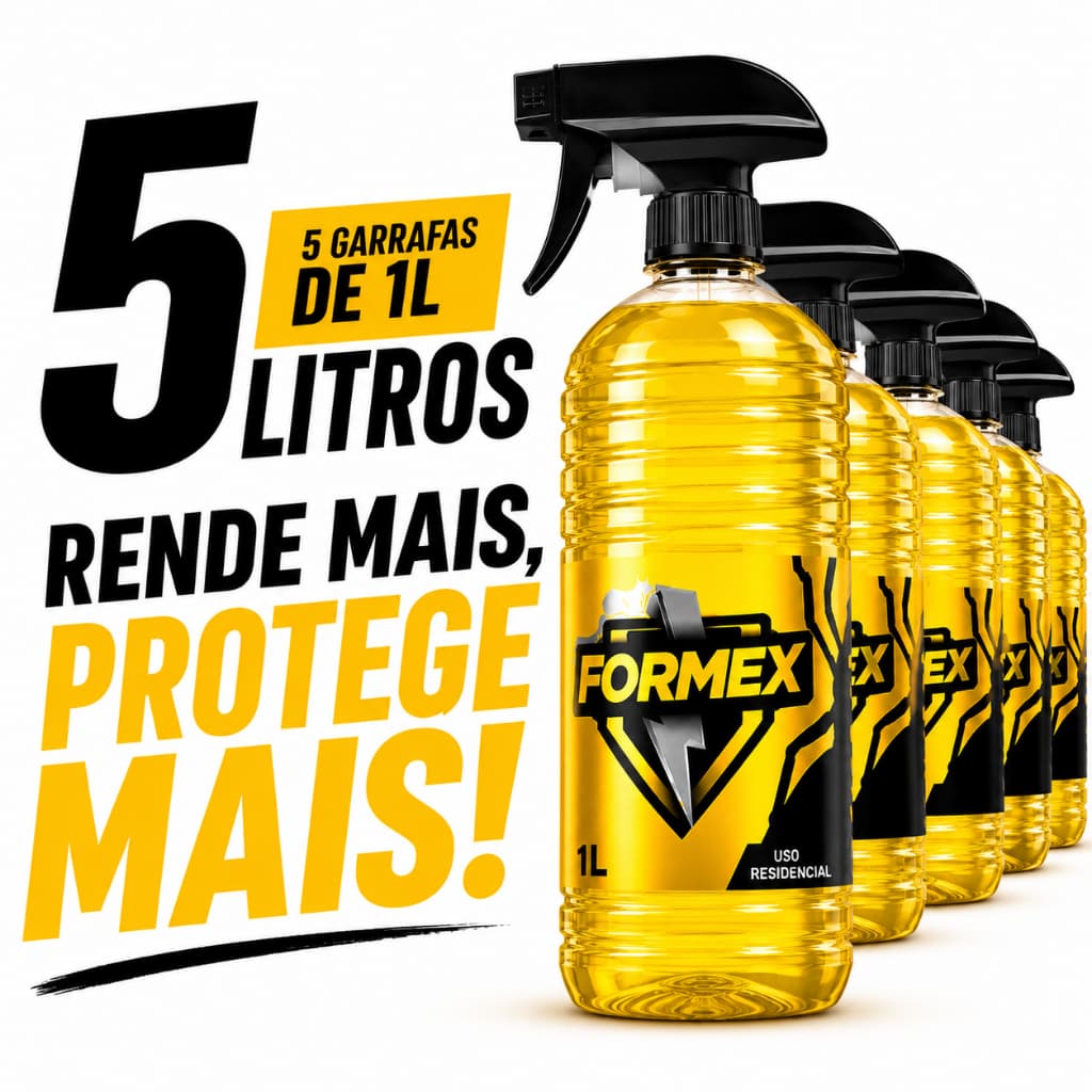 Formex Solução Residencial Aplicador Incluso 5 Litro e 5 Bicos com Spray