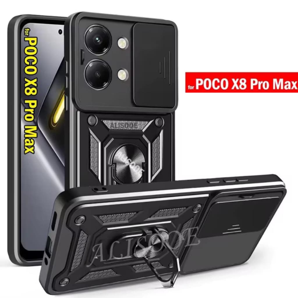 Capa Capinha Poco X8 Pro Max - Protetora Resistente Anti Impacto Queda - Cor Preto - Envio Imediato