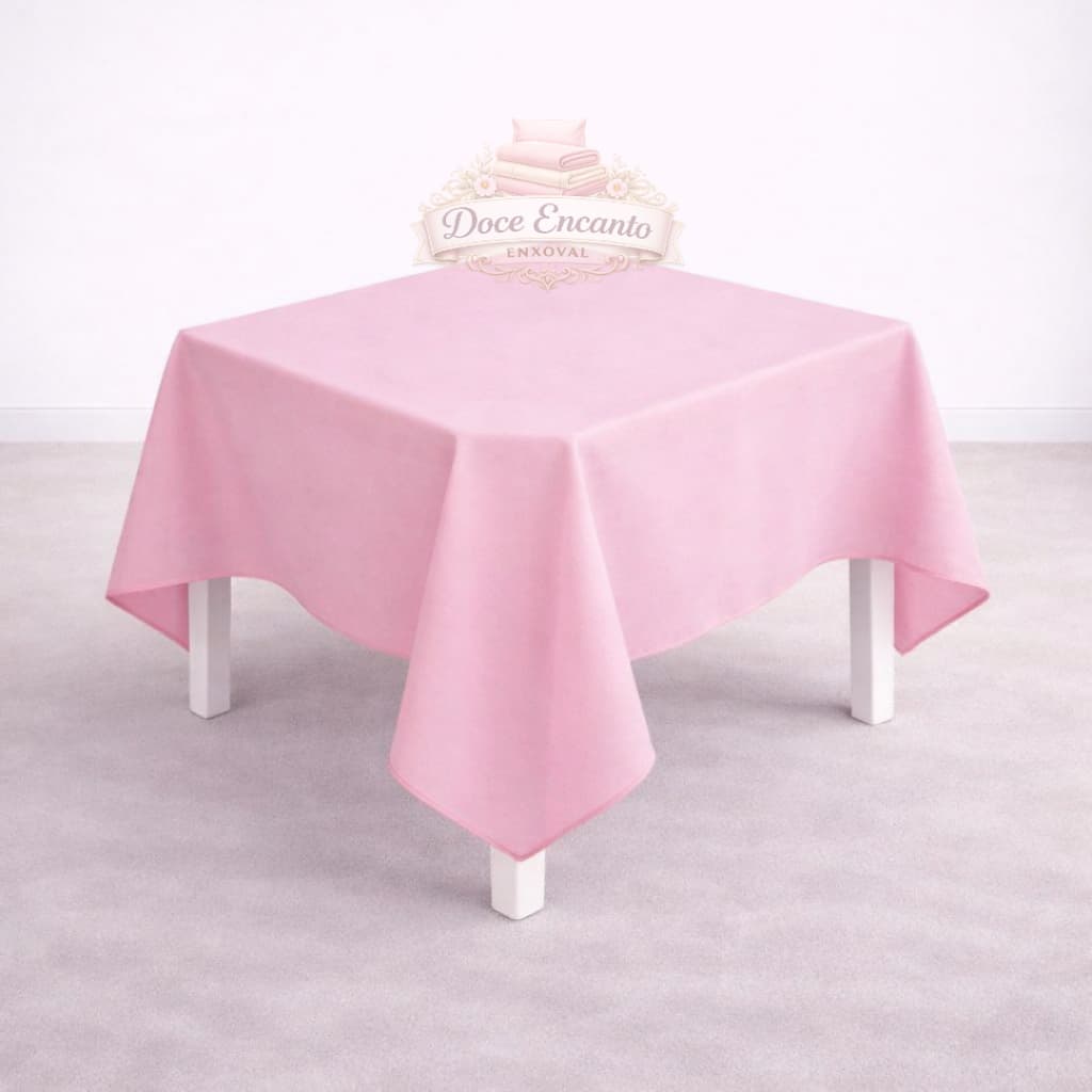 Kit 5 Toalha de Mesa Quadrada 1,50m x 1,50m Forro Oxford Acabamento Bainha Decoração Festa Buffet