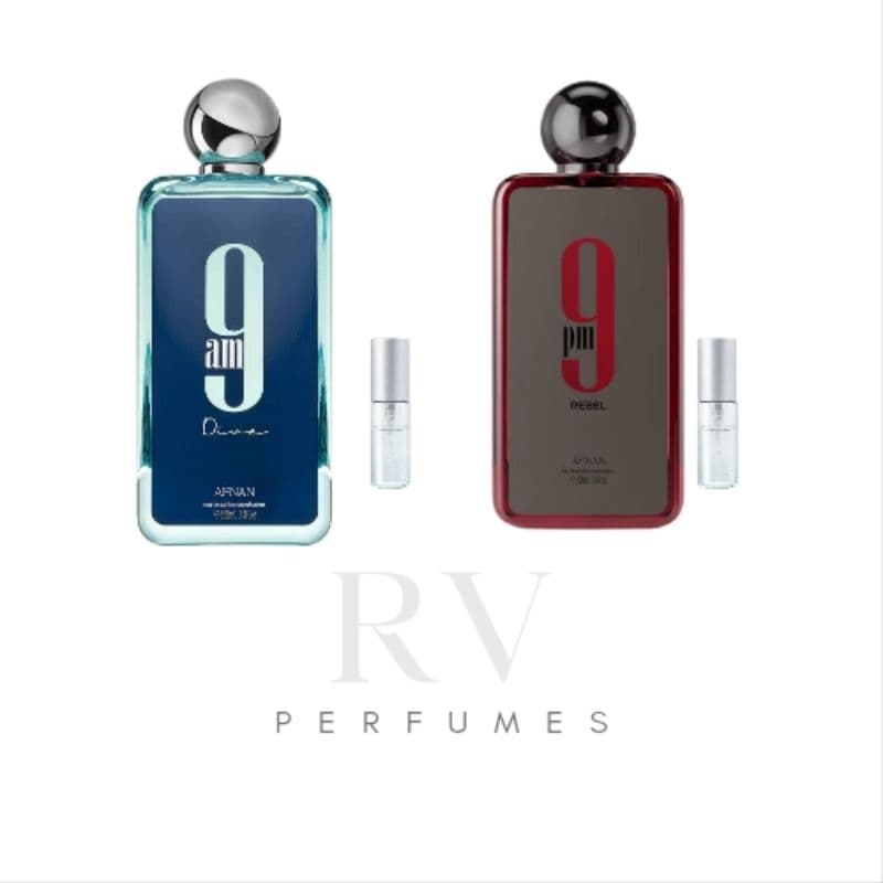 9am Dive + 9pm Rebel - Combo Perfume arabe masculino