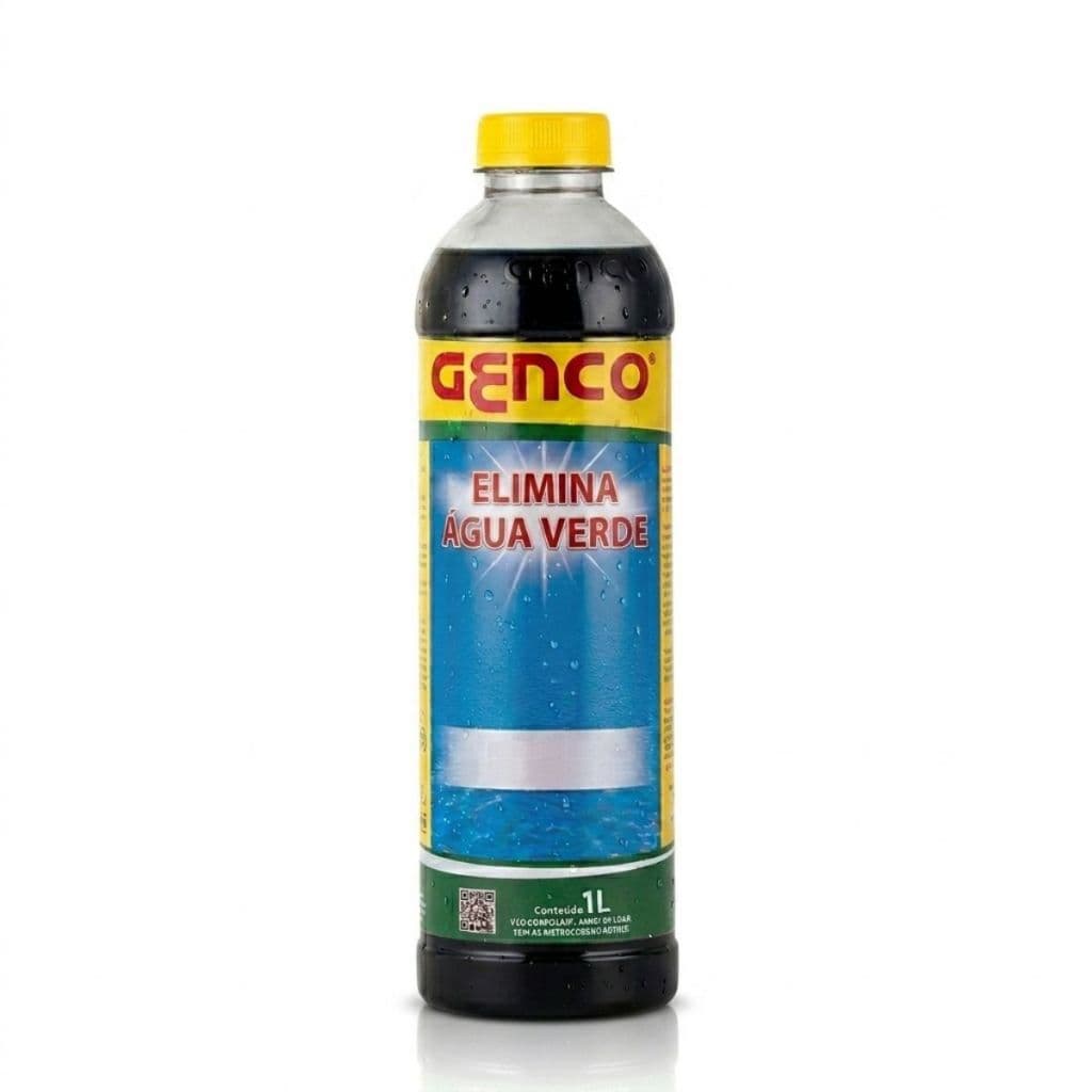 Elimina Água Verde Genco 1 Litro Recupera Água Turva Choque