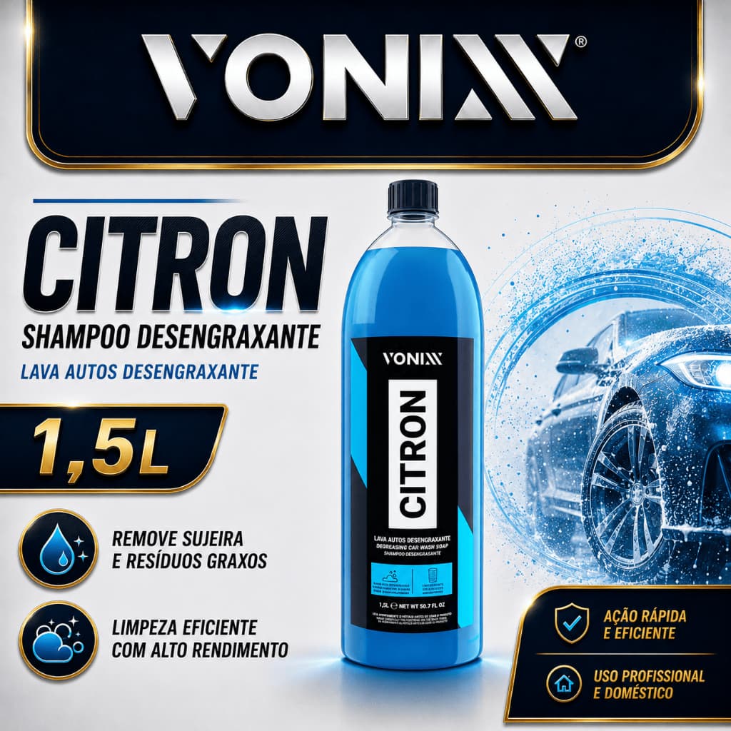 SHAMPOO DESENGRAXANTE CITRON 1,5L VONIXX
