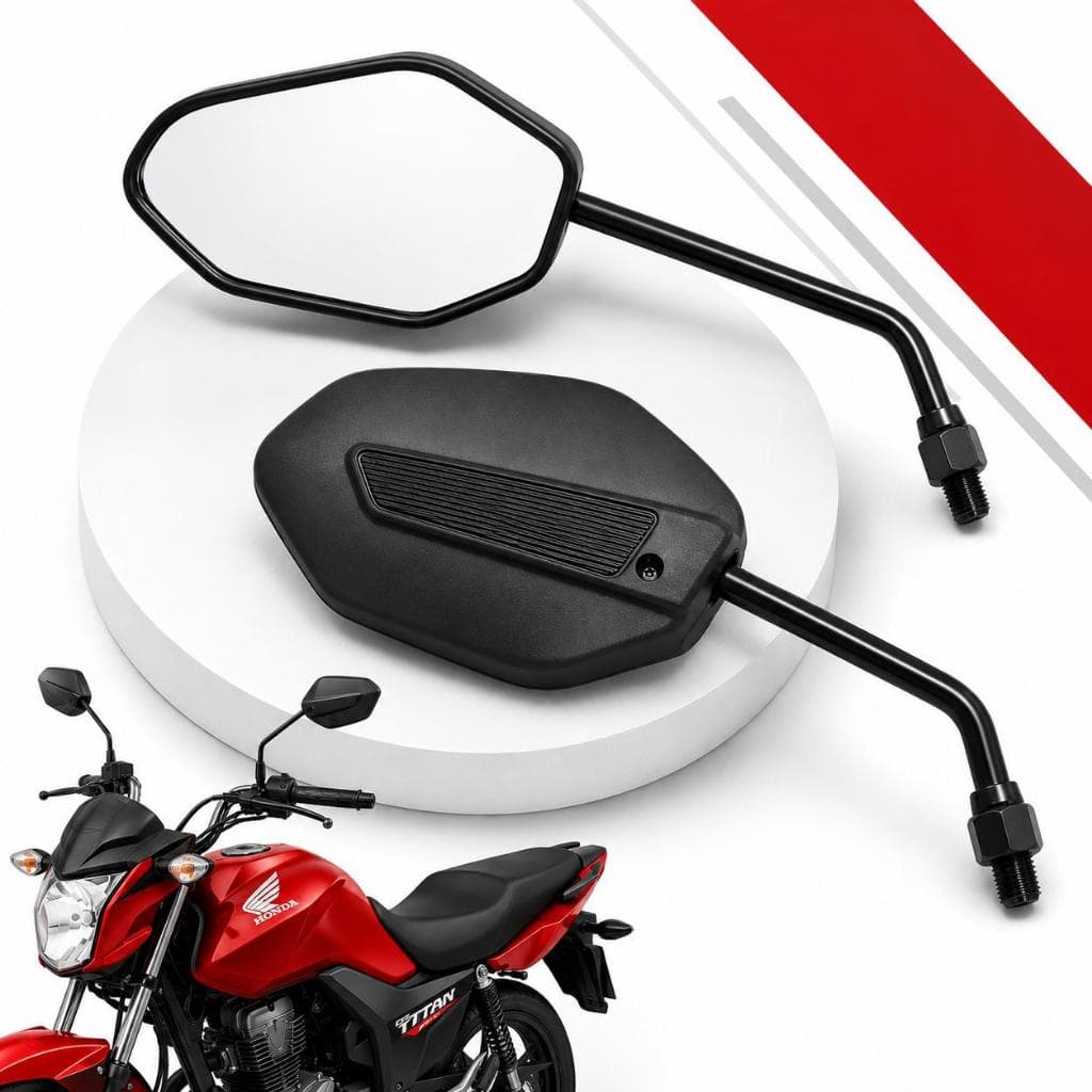 Par Retrovisor Moto Honda Titan Start Fan Cg 125 150 160