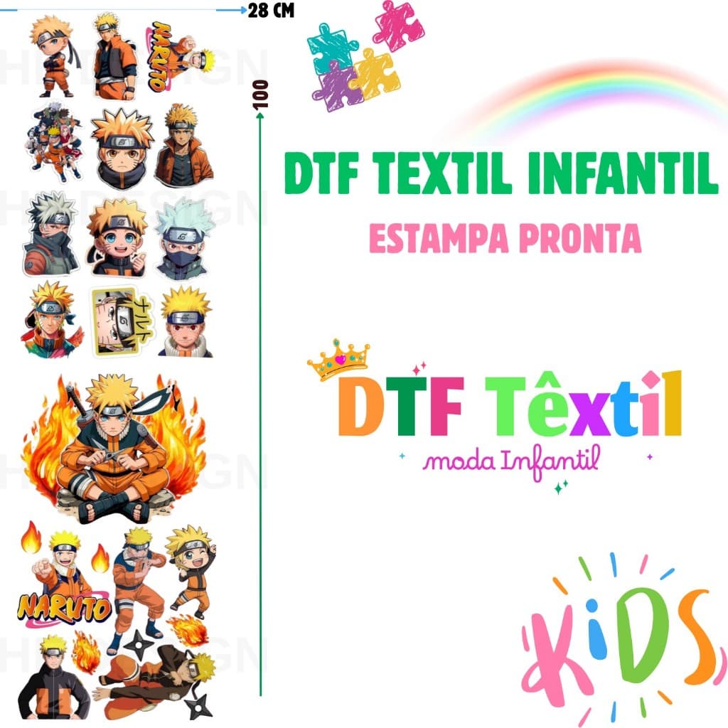 DTF Textil Aplique Termocolante Infantil Para Tecidos Estampa Pronta Ref846 Envio 24hs