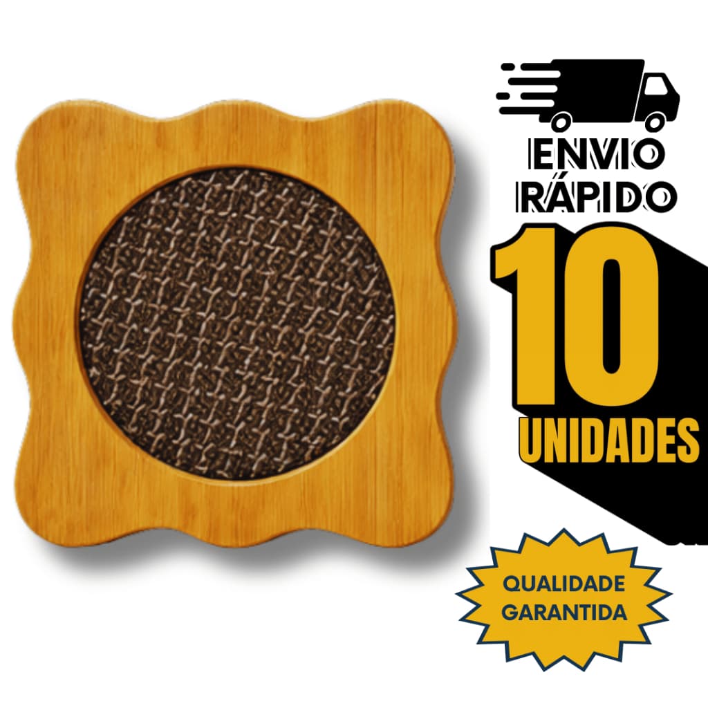 Descanso Panela Bambu Natural Porta Panela Assadeira Quente14,5cm Proteção Para Mesa Utilidades
