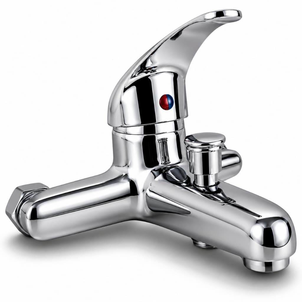 Torneira Monocomando para Banheira - Quente e Frio Aço Inox Brilhante Premium Luxo