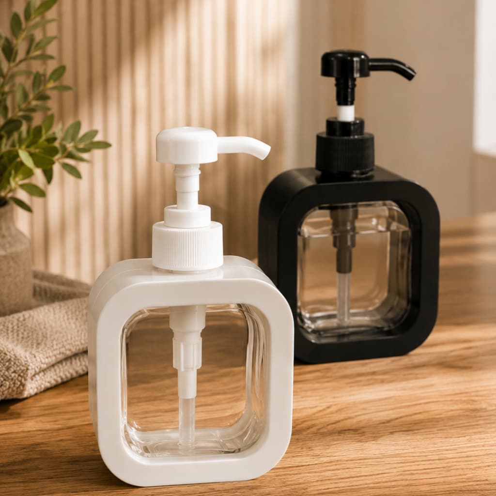 Porta Sabonete Sabão Dispenser Frasco Pump Shampoo Líquido  Álcool Gel Luxo Banheiro Cozinha Lavabo