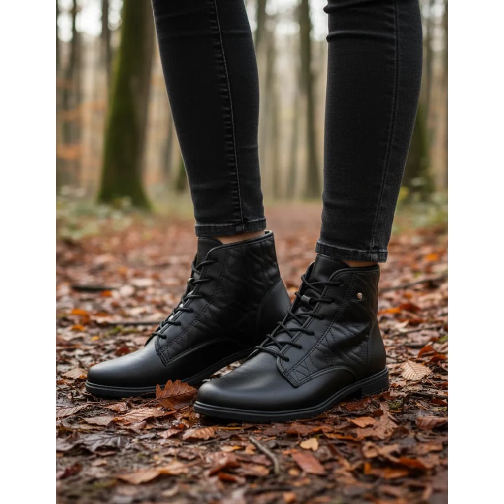Bota Feminina Cano Curto Mississipi Bota Baixa Coturno Preta