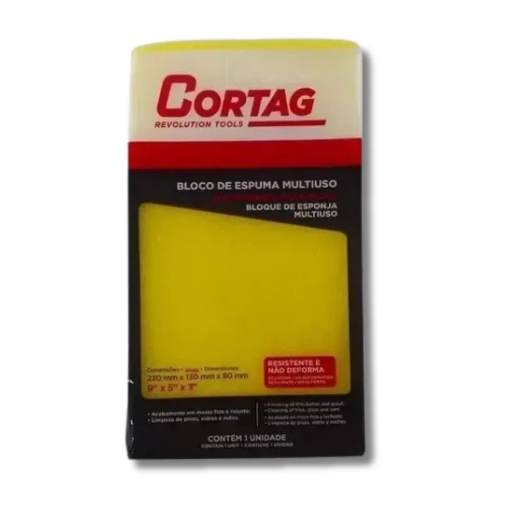 Bloco De Espuma 230 X130 X 80mm Cortag