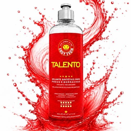Pneu Pretinho Talento EasyTech Selante de Pneu Super Brilho Molhado 500ml Protege Hidrata Não Gruda Poeira