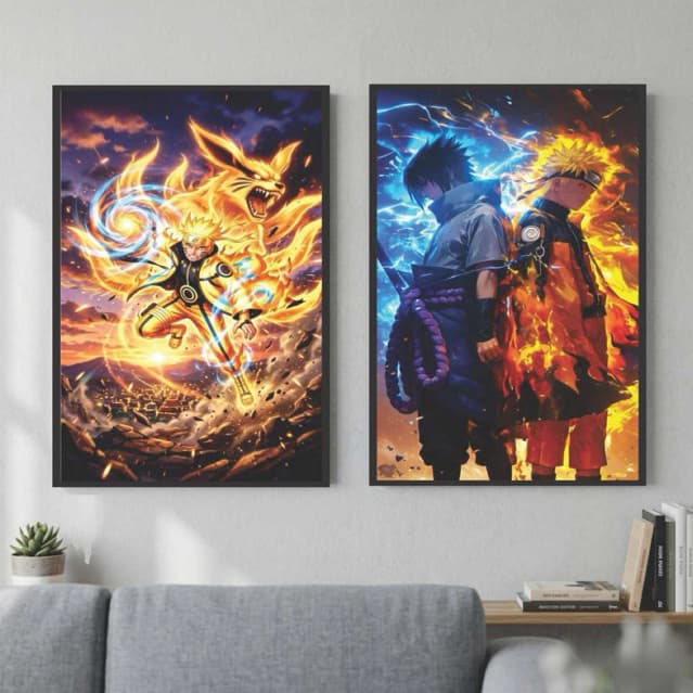 “Kit Quadros Naruto Anime Decorativo Quarto Gamer MDF 20x30”