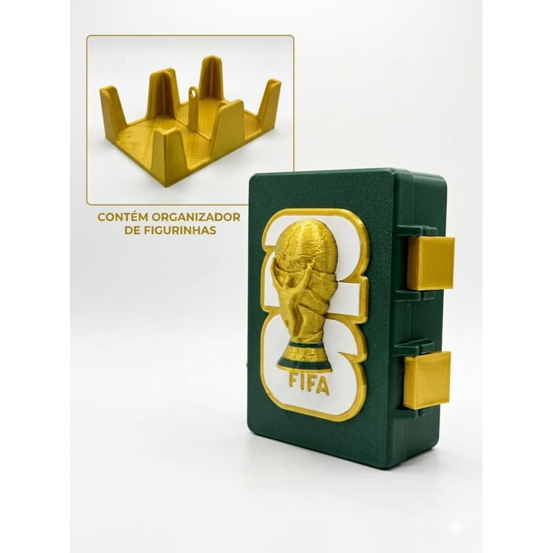 Caixa Figurinhas Organizador Premium Copa 2026