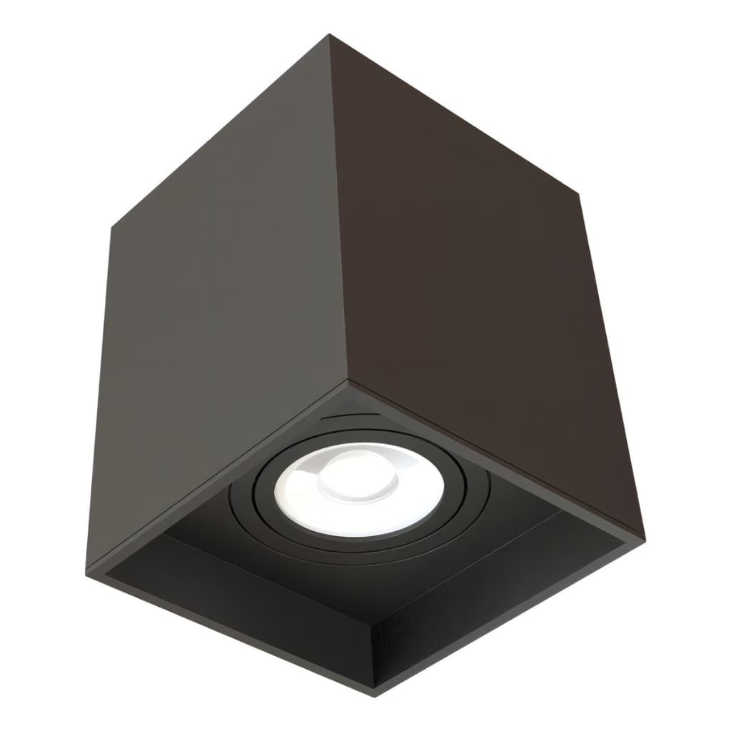 Kit 1x Spot Plafon Box Sobrepor Par20 Preto + Lampada par20 3000k