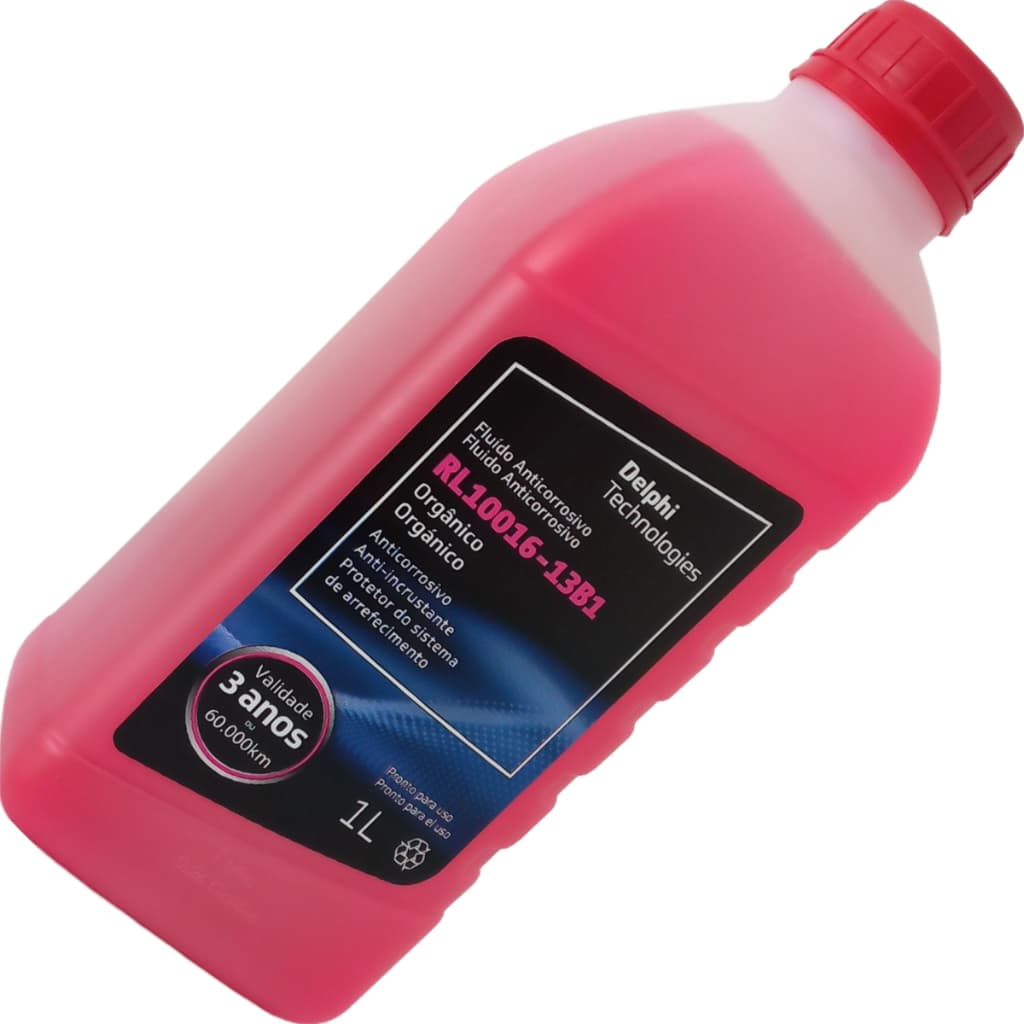 1L Aditivo Para Radiador Pronto Uso Delphi Orgânico Rosa