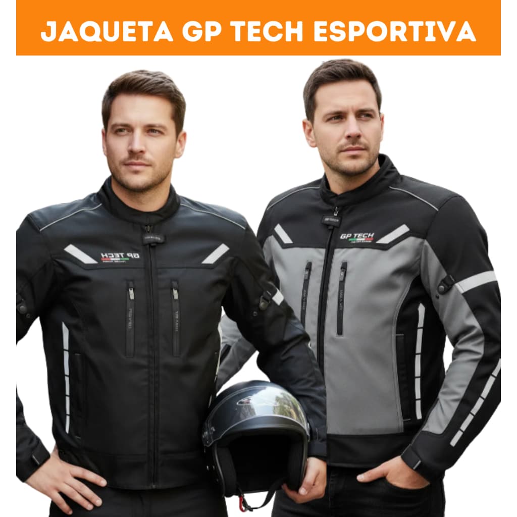 Jaqueta Motociclista Gp Tech Essence 2 Impermeável Esportiva