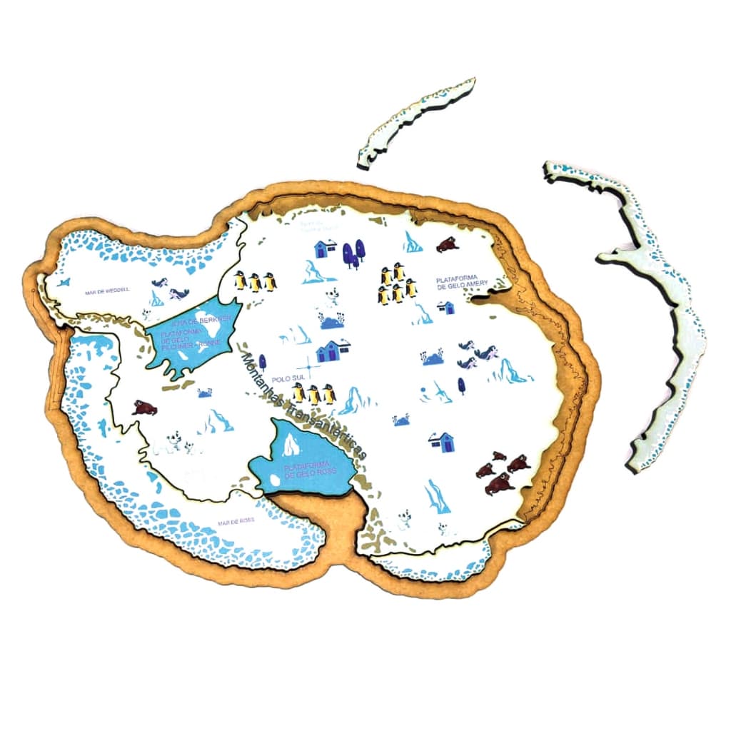 Quebra-Cabeça Mapa da Antártida