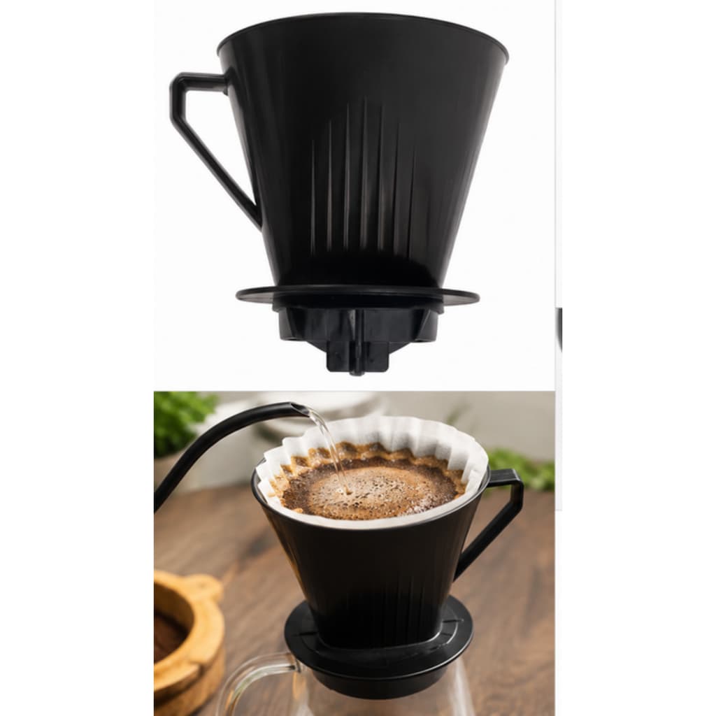 Porta Filtro Plástico Reutilizável para Café Compatível Cafeteira Suporte Coador Prático