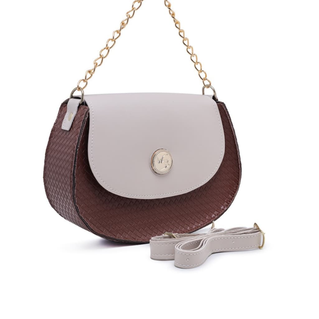 Bolsa Feminina Moderna Com Corrente E Transversal Resistente