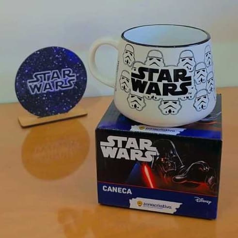 Caneca Darth Vader Stormtrooper Star Wars Geek Guerra nas Estrelas Porcelana