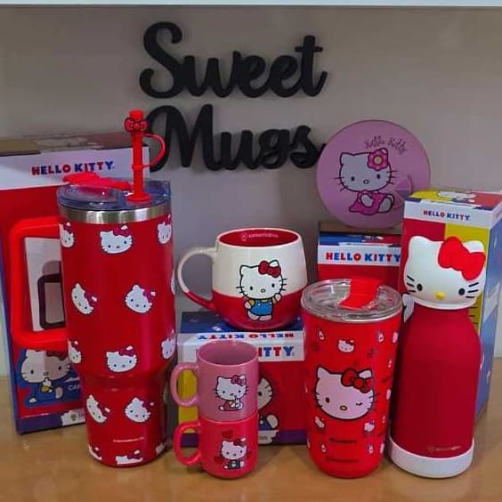 Hello Kitty Kuromi Caneca Garrafa Copo térmico térmica Caderno Cerâmica Inox Importada Licenciado