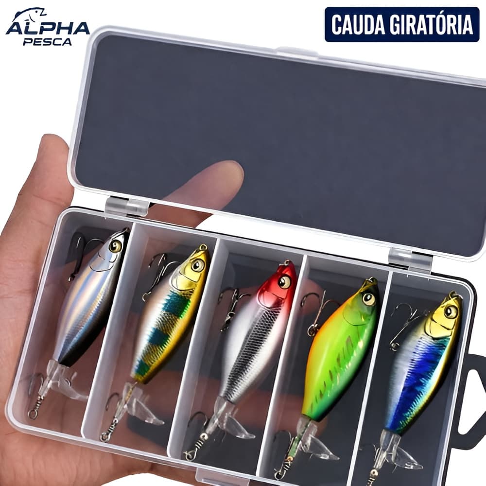 Isca artificial com cauda giratória hélice para pesca iscas 9,5cm 11g