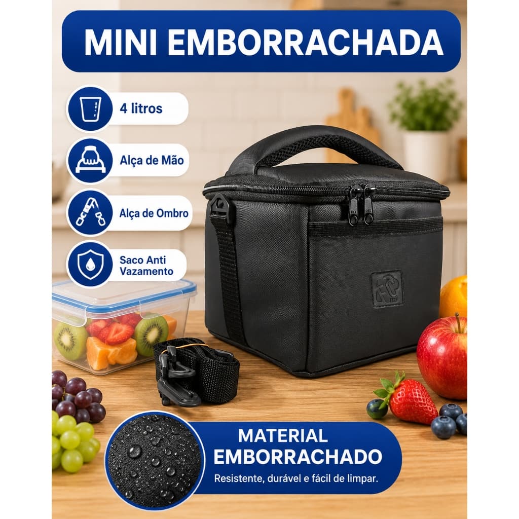 Bolsa Térmica Fitness Impermeável Lancheira Marmiteira