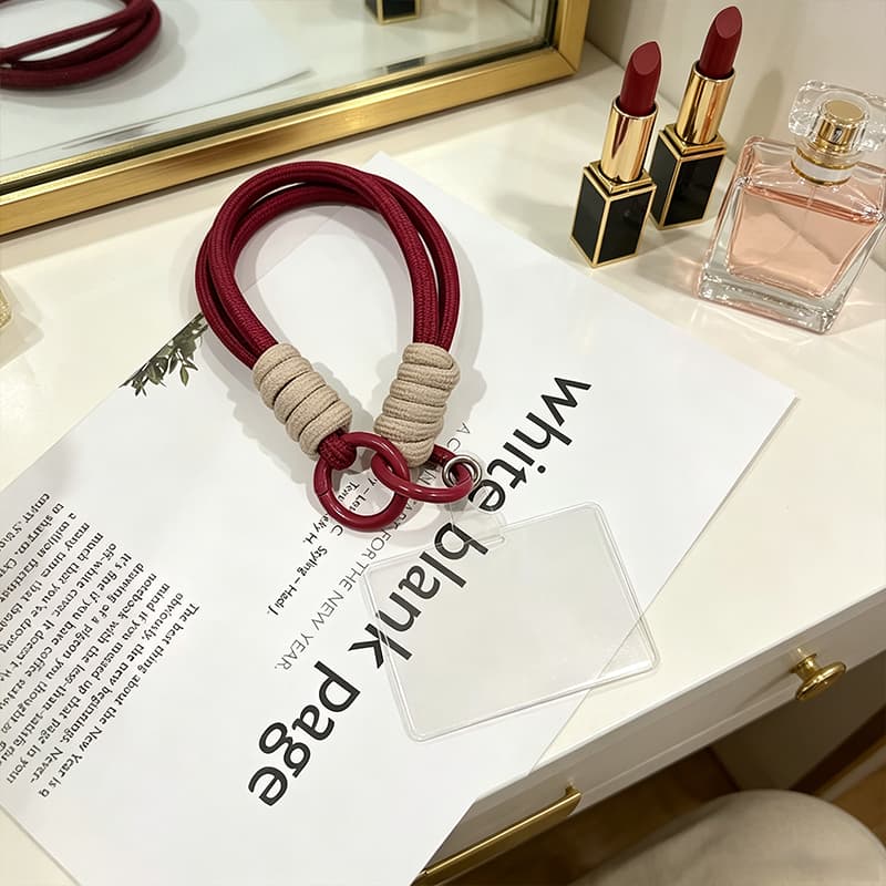 Cordão Bordô Premium para Celular Luxo Elegante Anti Queda