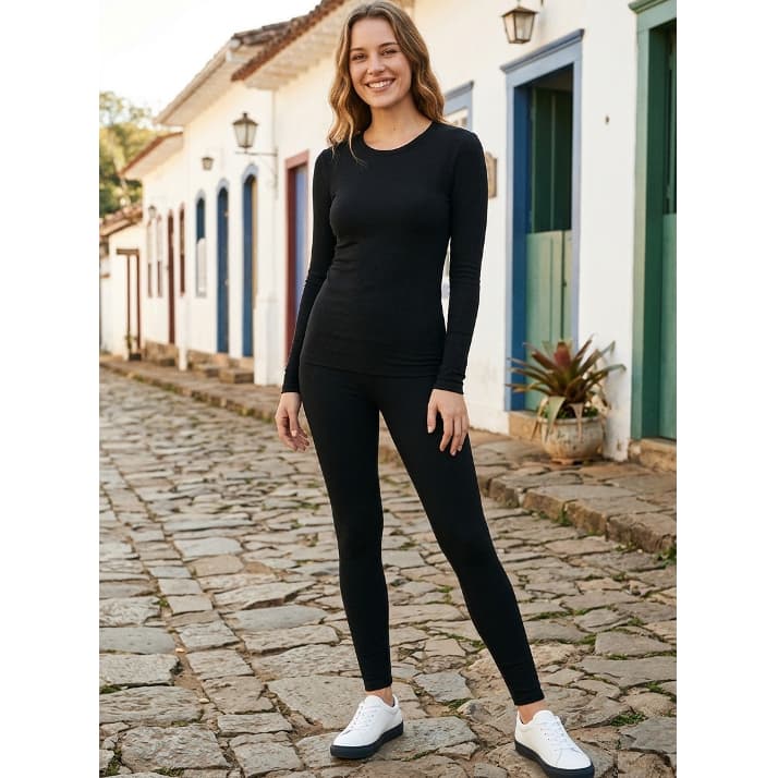 CONJUNTO TERMICO FEMININO - Conjunto Flanelado - LINHA INVERNO (REF151)