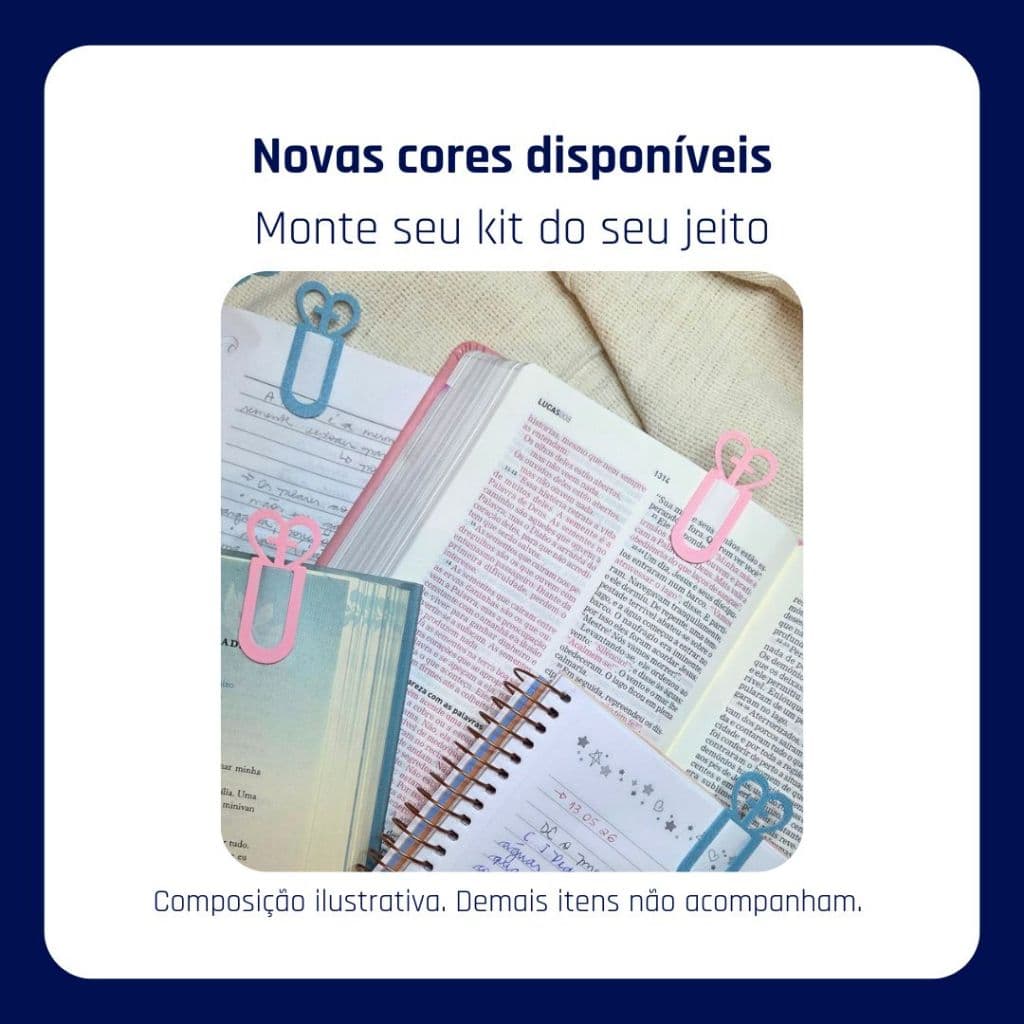 Marcador de Página Cruz e Coração • Lembrancinha Cristã para Bíblia e Devocional • Kit 10 20 30 ou 50