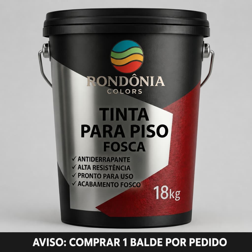 Tinta Piso Fosca 18kg Profissional Secagem Rápida Alta Aderência Garagem Calçada Área Externa