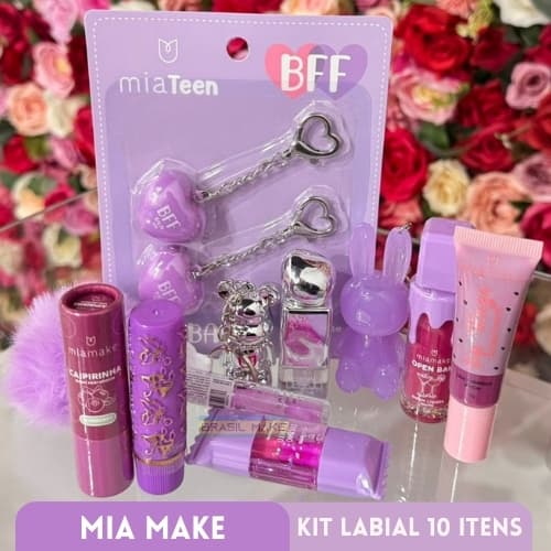 Kit 10 Itens Variados Labias (Gloss Chaveirinho/Batom/Lip Balm e muito mais...)