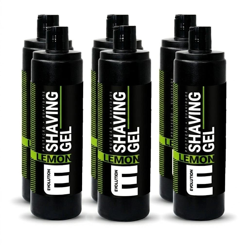6 UN SHAVING GEL DE BARBEAR LEMON 750ml EVOLUTION BARBER